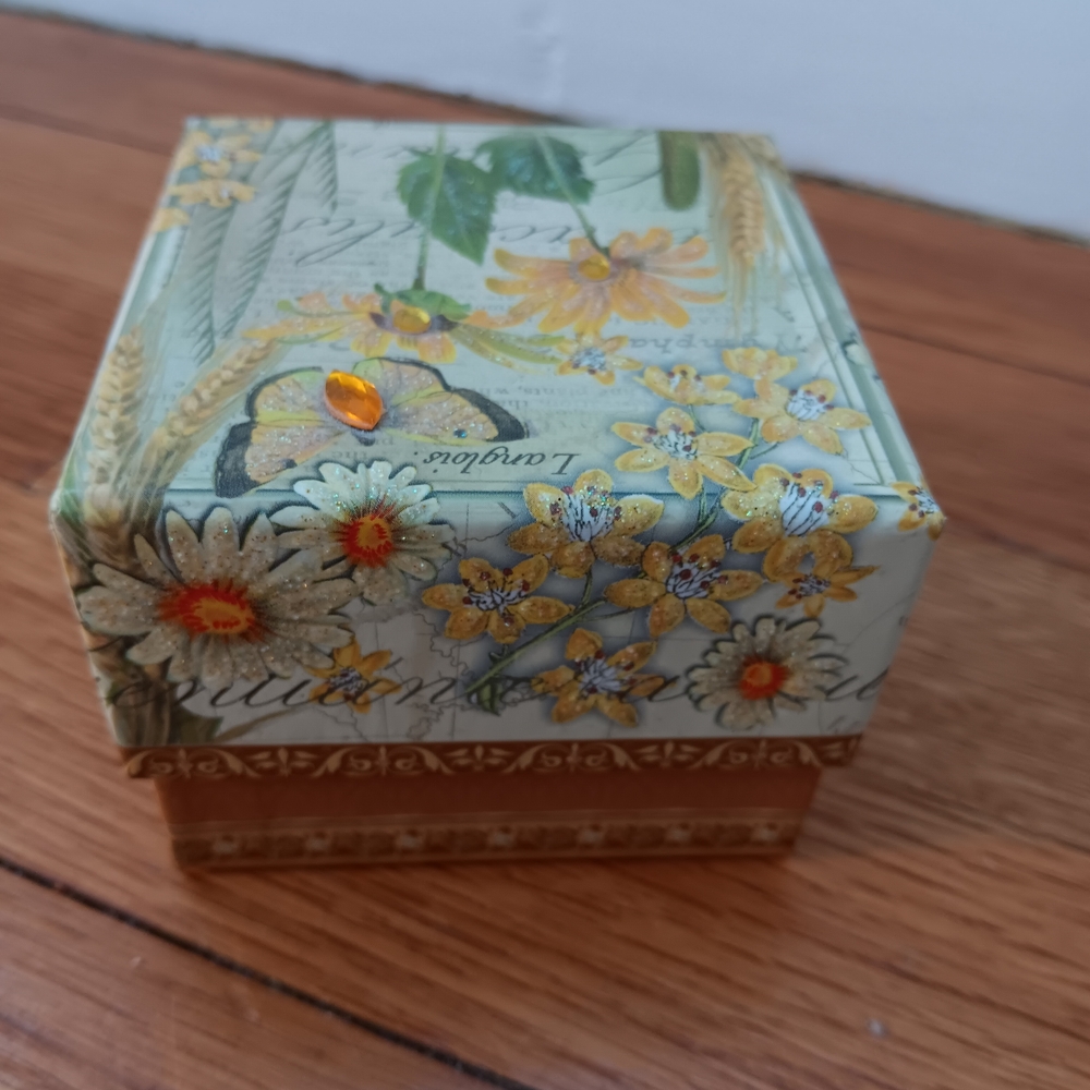 Floral Decorative Storage Box